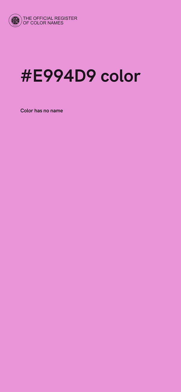 #E994D9 color image