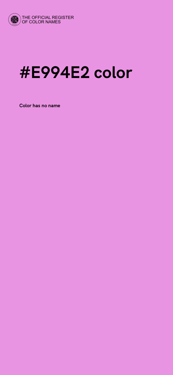 #E994E2 color image