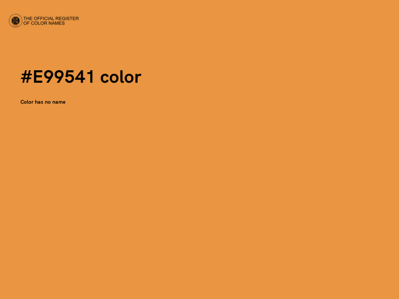 #E99541 color image