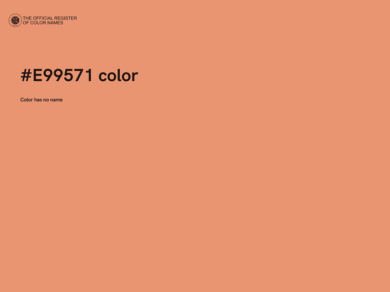 #E99571 color image