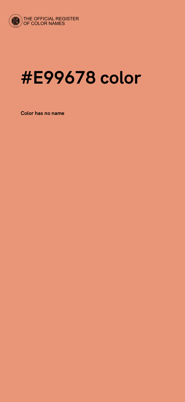 #E99678 color image