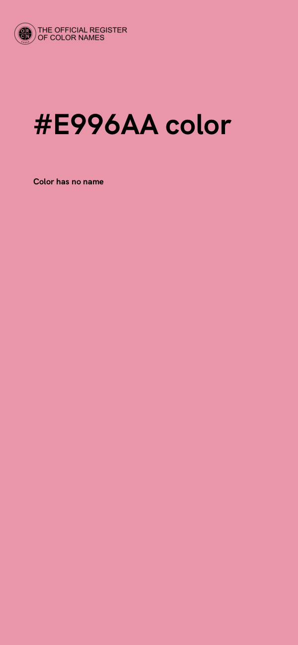 #E996AA color image