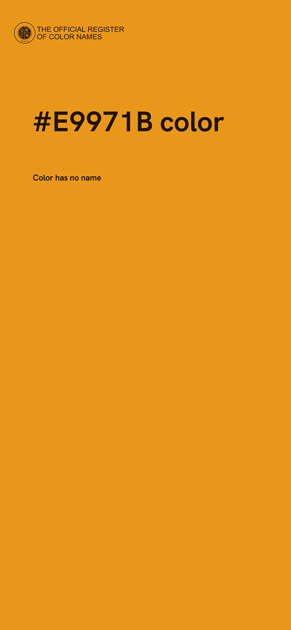 #E9971B color image