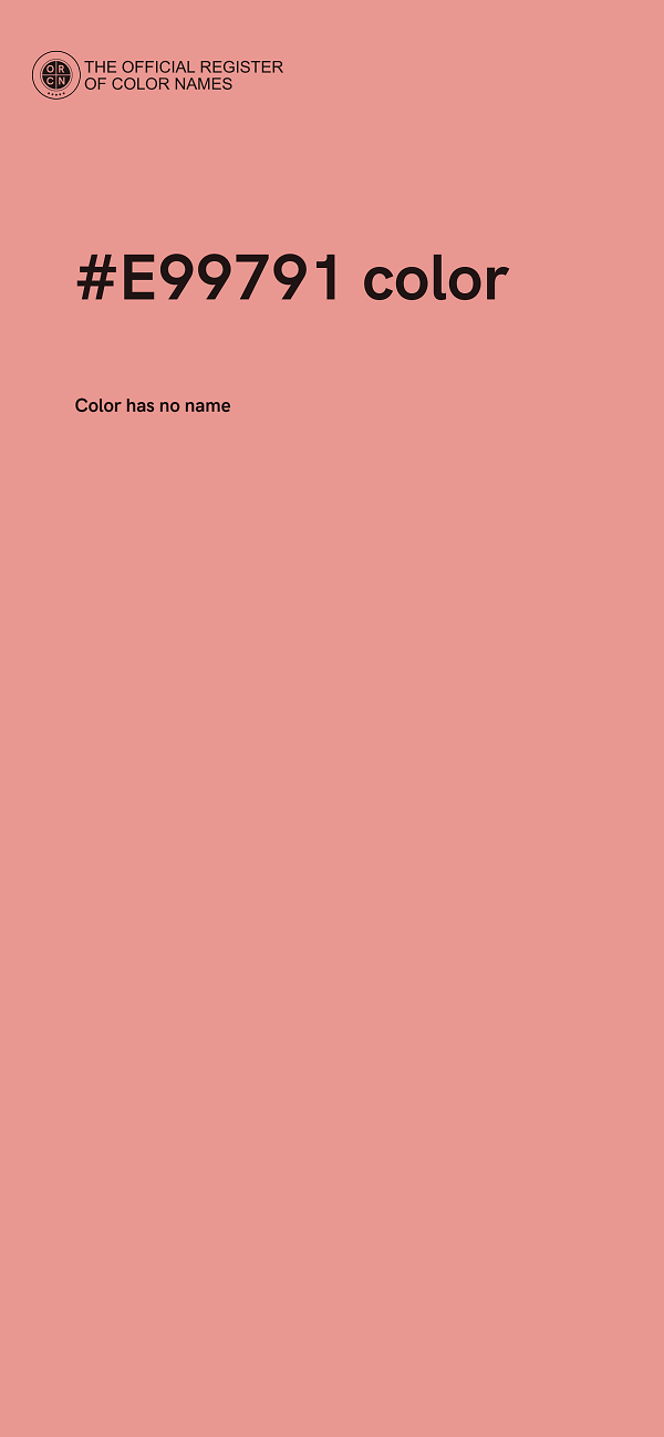 #E99791 color image