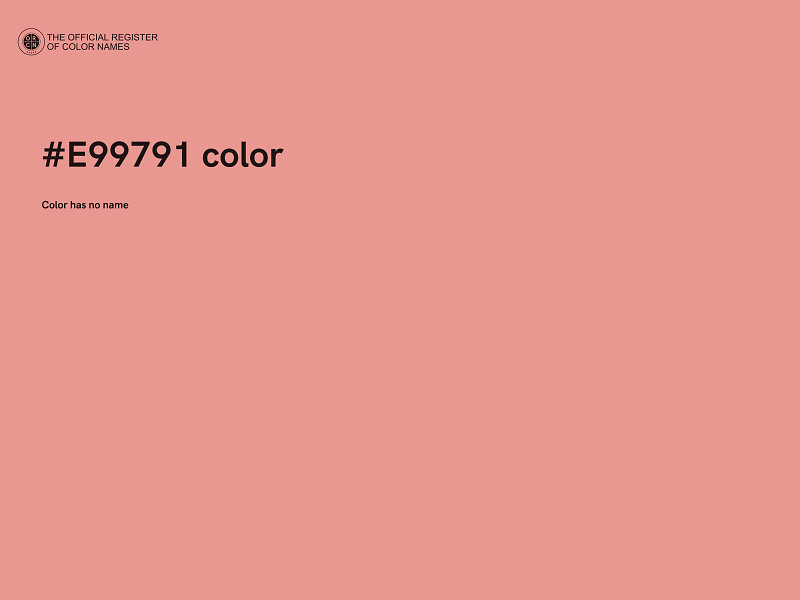 #E99791 color image
