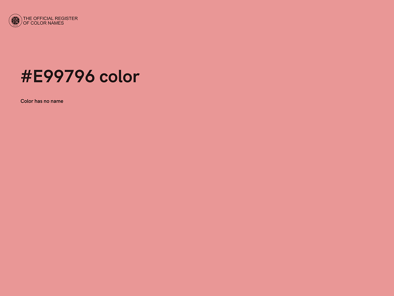 #E99796 color image