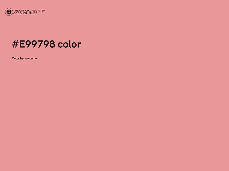 #E99798 color image