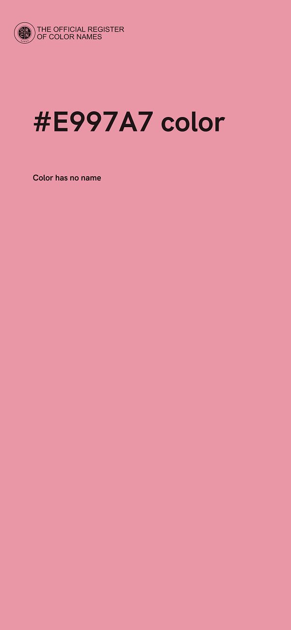 #E997A7 color image