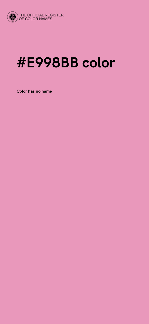 #E998BB color image