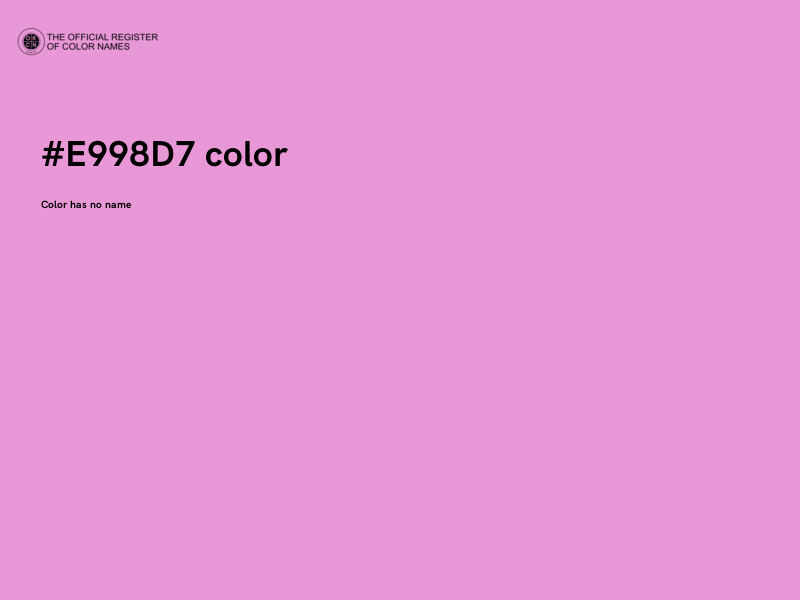 #E998D7 color image