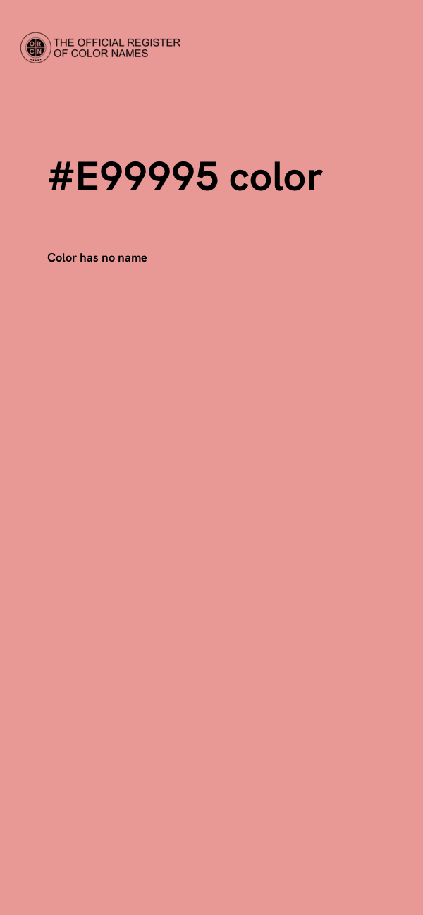 #E99995 color image
