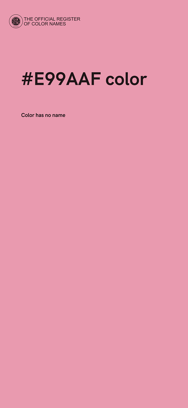 #E99AAF color image