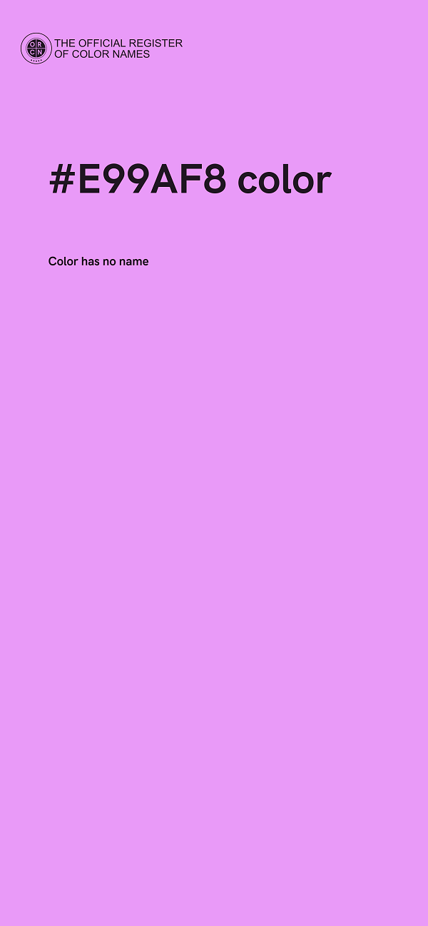 #E99AF8 color image