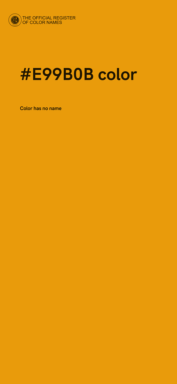 #E99B0B color image