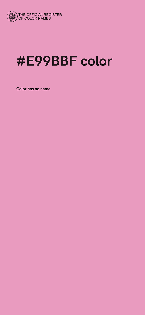 #E99BBF color image