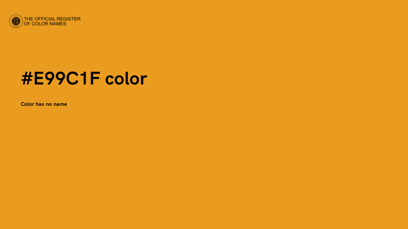 #E99C1F color image