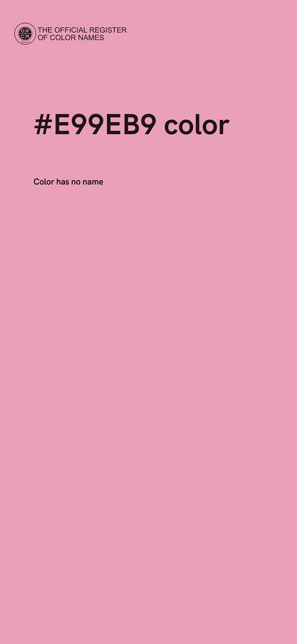 #E99EB9 color image