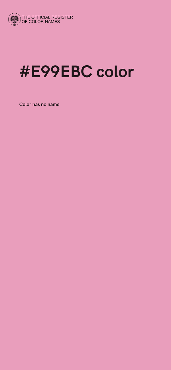 #E99EBC color image
