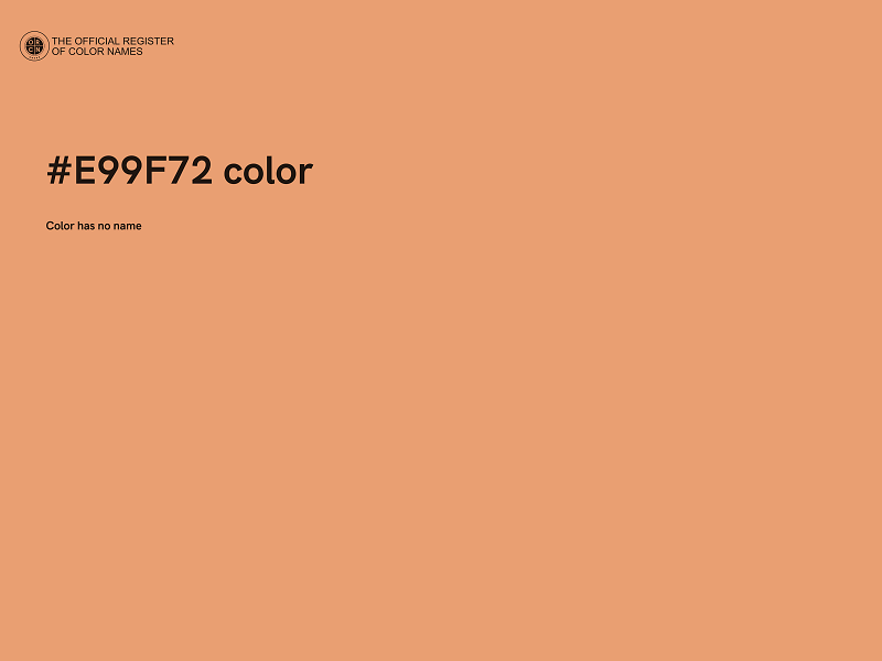 #E99F72 color image