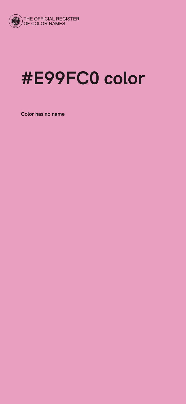 #E99FC0 color image