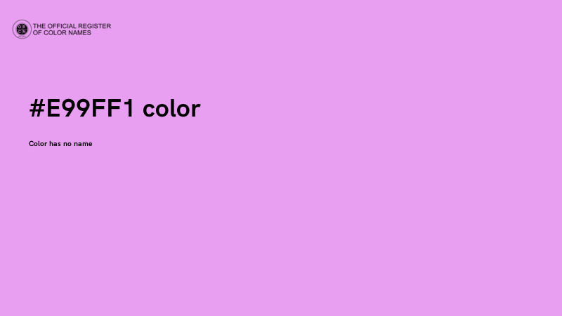 #E99FF1 color image