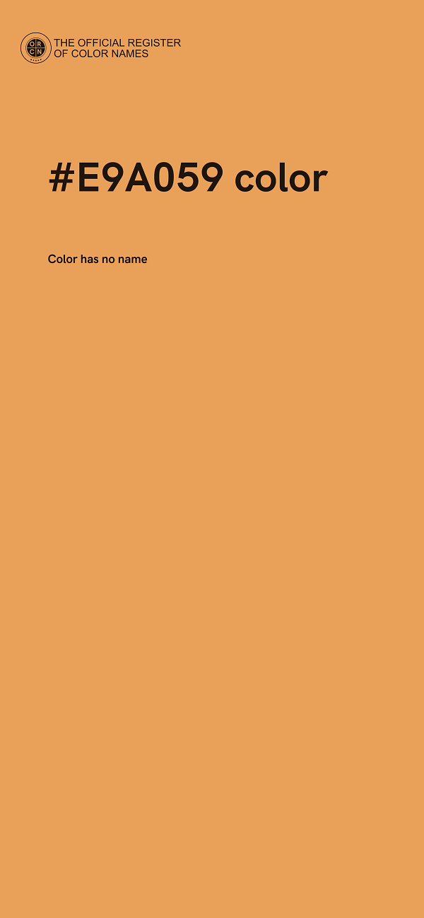 #E9A059 color image
