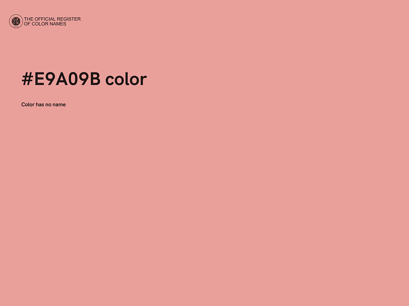 #E9A09B color image