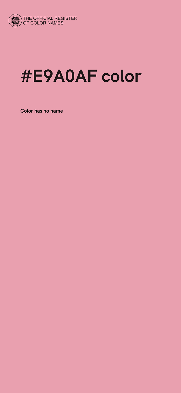#E9A0AF color image