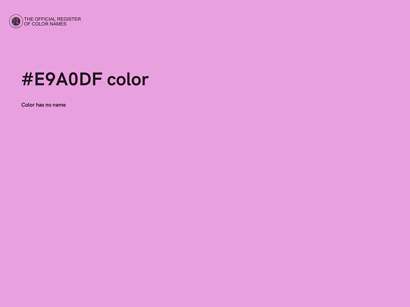 #E9A0DF color image