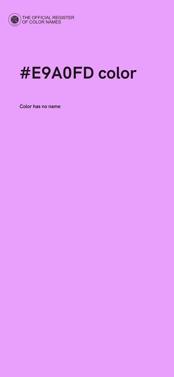 #E9A0FD color image