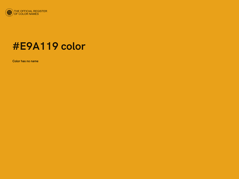 #E9A119 color image