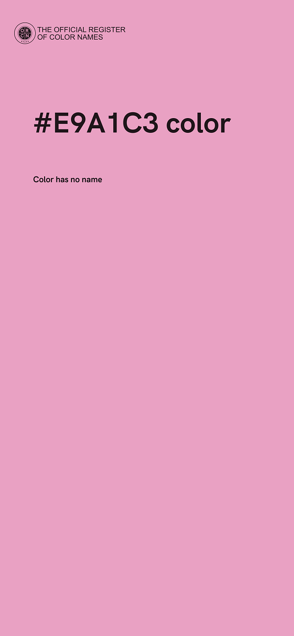 #E9A1C3 color image
