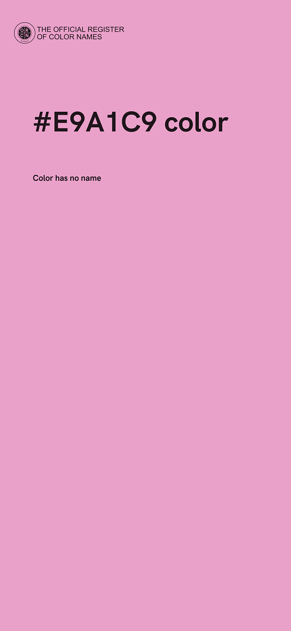 #E9A1C9 color image