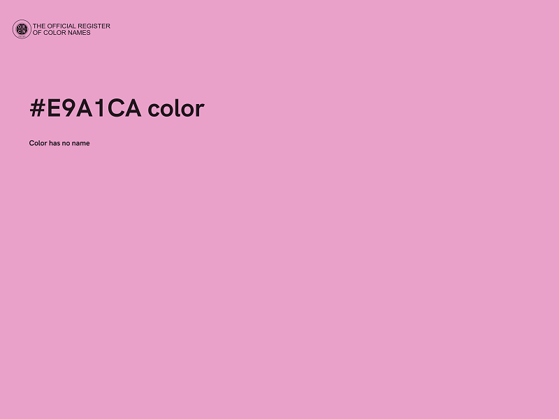 #E9A1CA color image