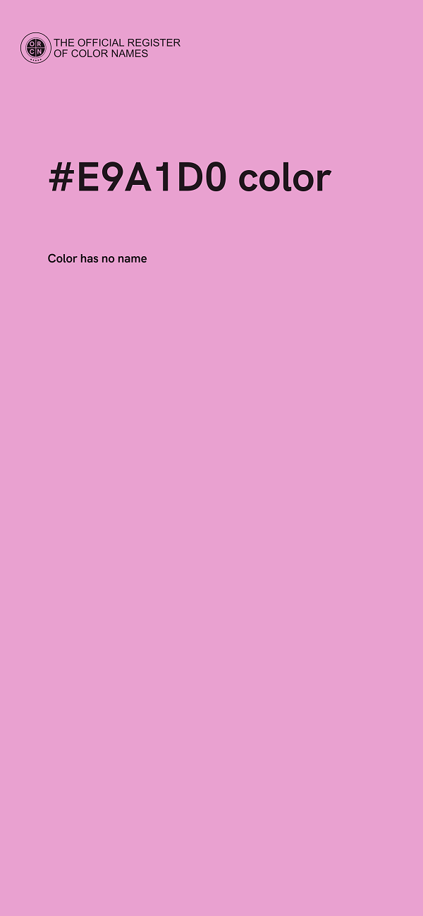 #E9A1D0 color image
