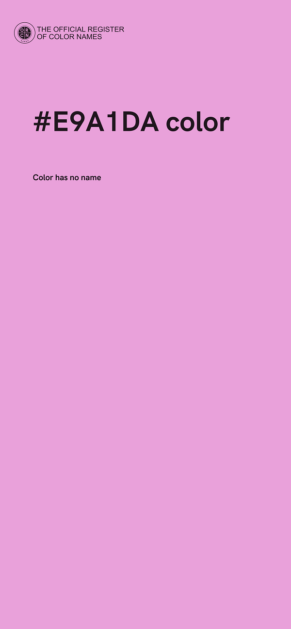 #E9A1DA color image