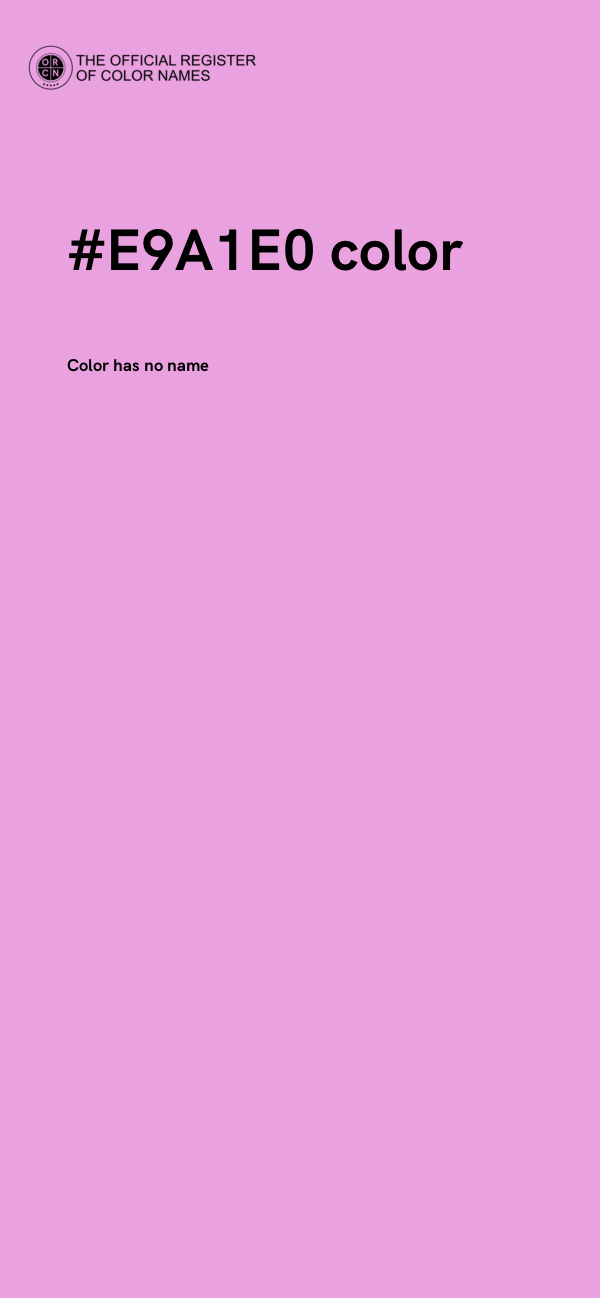 #E9A1E0 color image