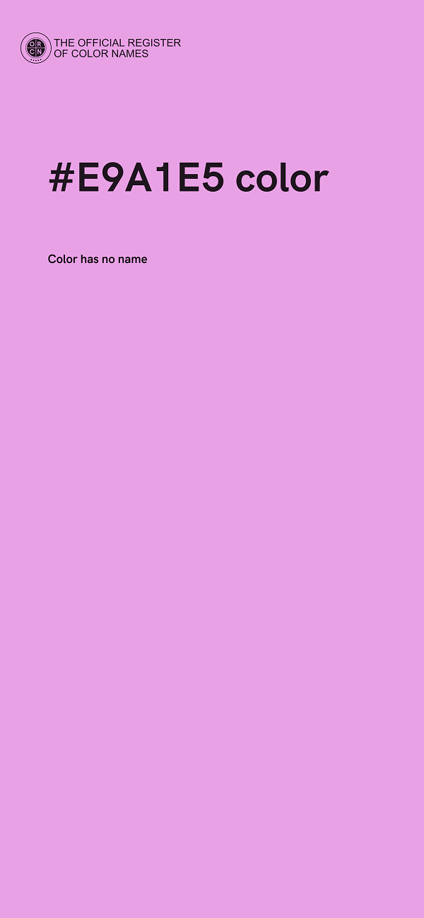 #E9A1E5 color image