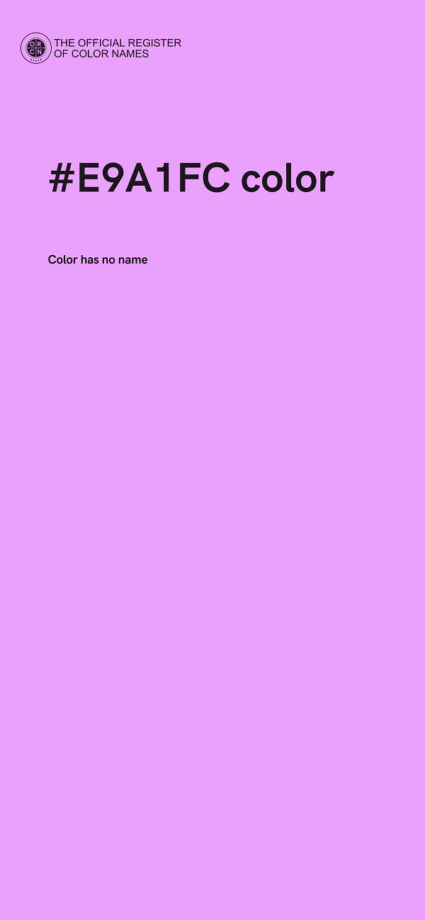 #E9A1FC color image