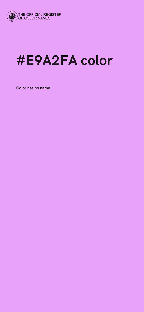 #E9A2FA color image