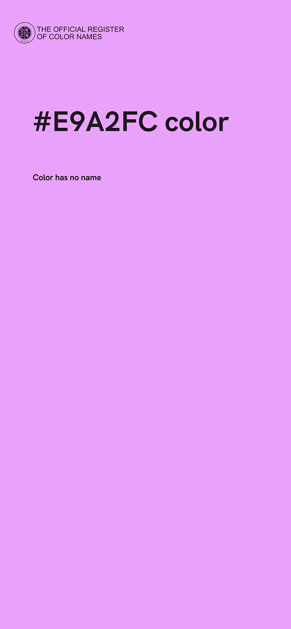 #E9A2FC color image