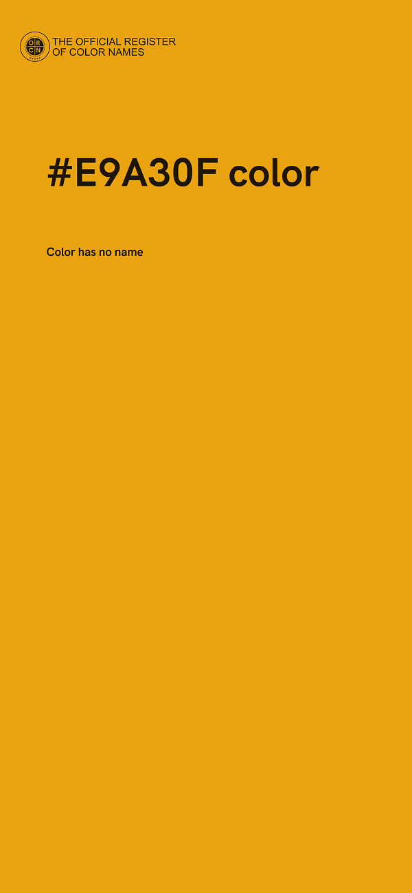 #E9A30F color image