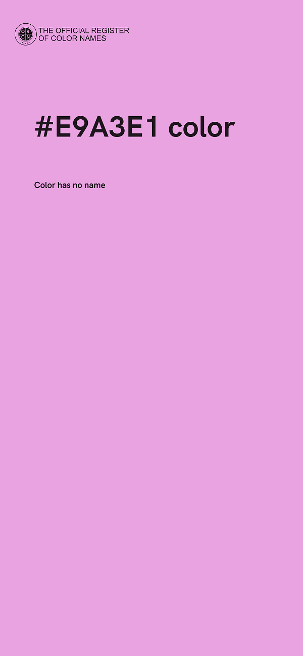 #E9A3E1 color image