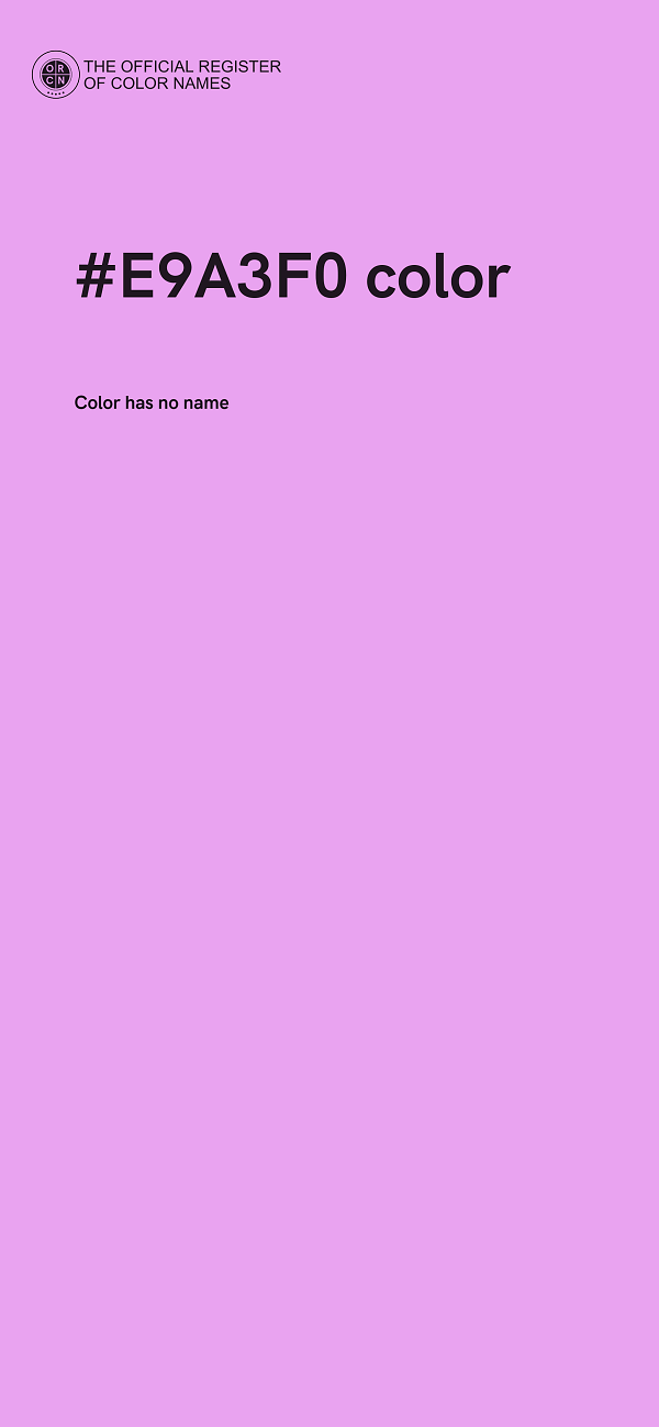 #E9A3F0 color image