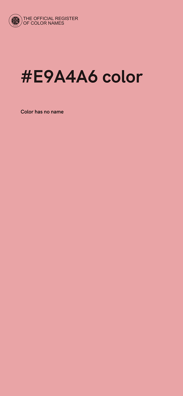 #E9A4A6 color image