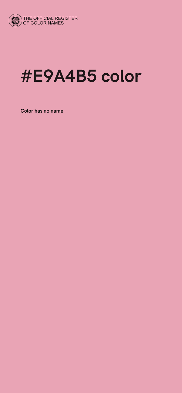 #E9A4B5 color image