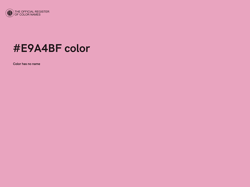 #E9A4BF color image