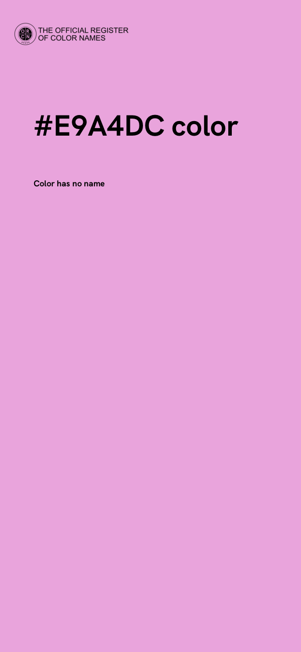 #E9A4DC color image