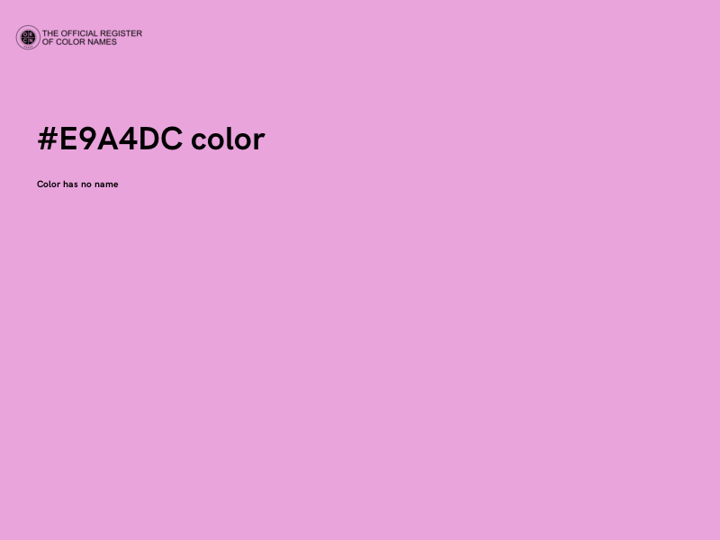 #E9A4DC color image