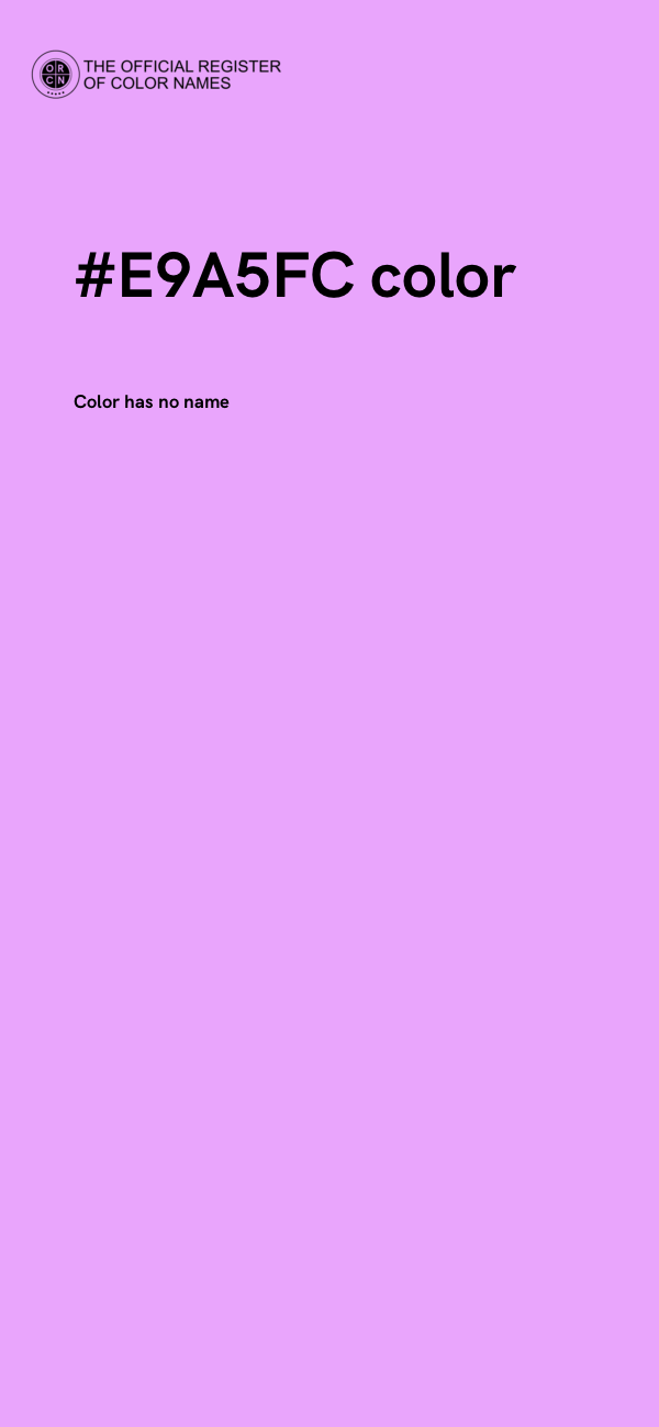 #E9A5FC color image
